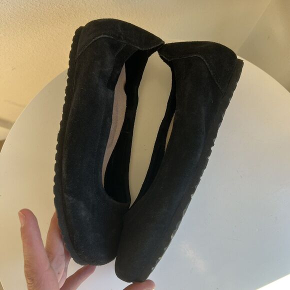 Birkenstock Celina Black Suede Hidden Wedge Ballet Flat Size EU 36 - Picture 9 of 10